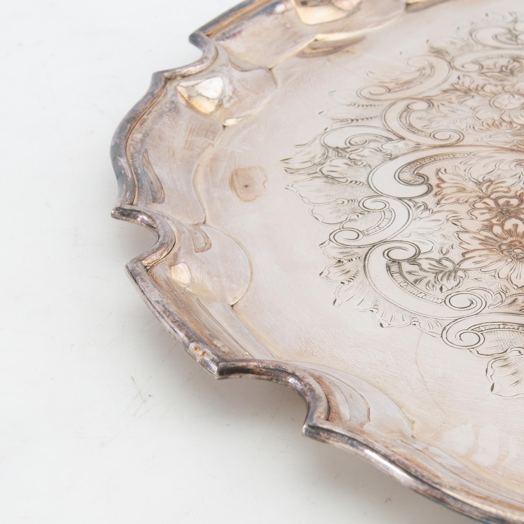 Trays 3 pcs, including England, silver-plated, first half of the 20th century.