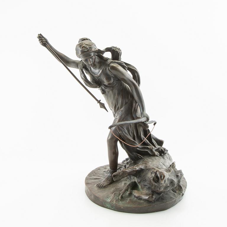 Christophe Gabriel Allegrain, efter Diana med vildsvin.