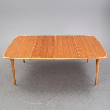 A teak dining table and four chairs, Svegards Markaryd, 1960s.