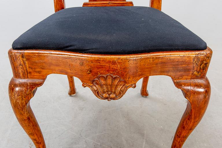 A Louis XV chair mid 1700s.