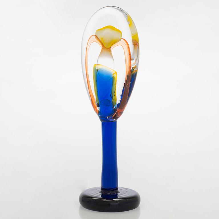 Oiva Toikka, skulptur, "Lollipop", signerad O. Toikka Iittala 2016 23/100.