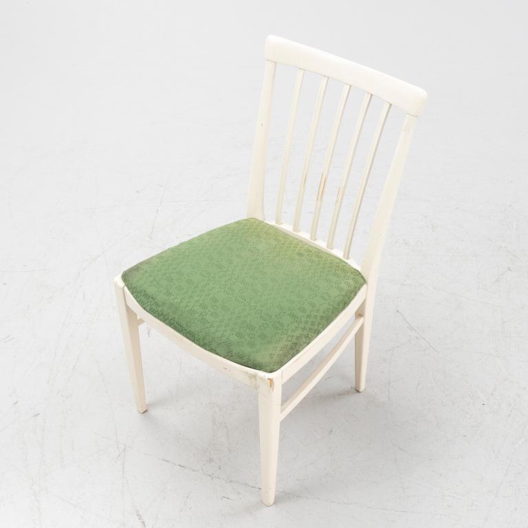 Carl Malmsten, a five piece dining group and a cabinet, modell 'Herrgården', Bodafors, Sweden, 1962.