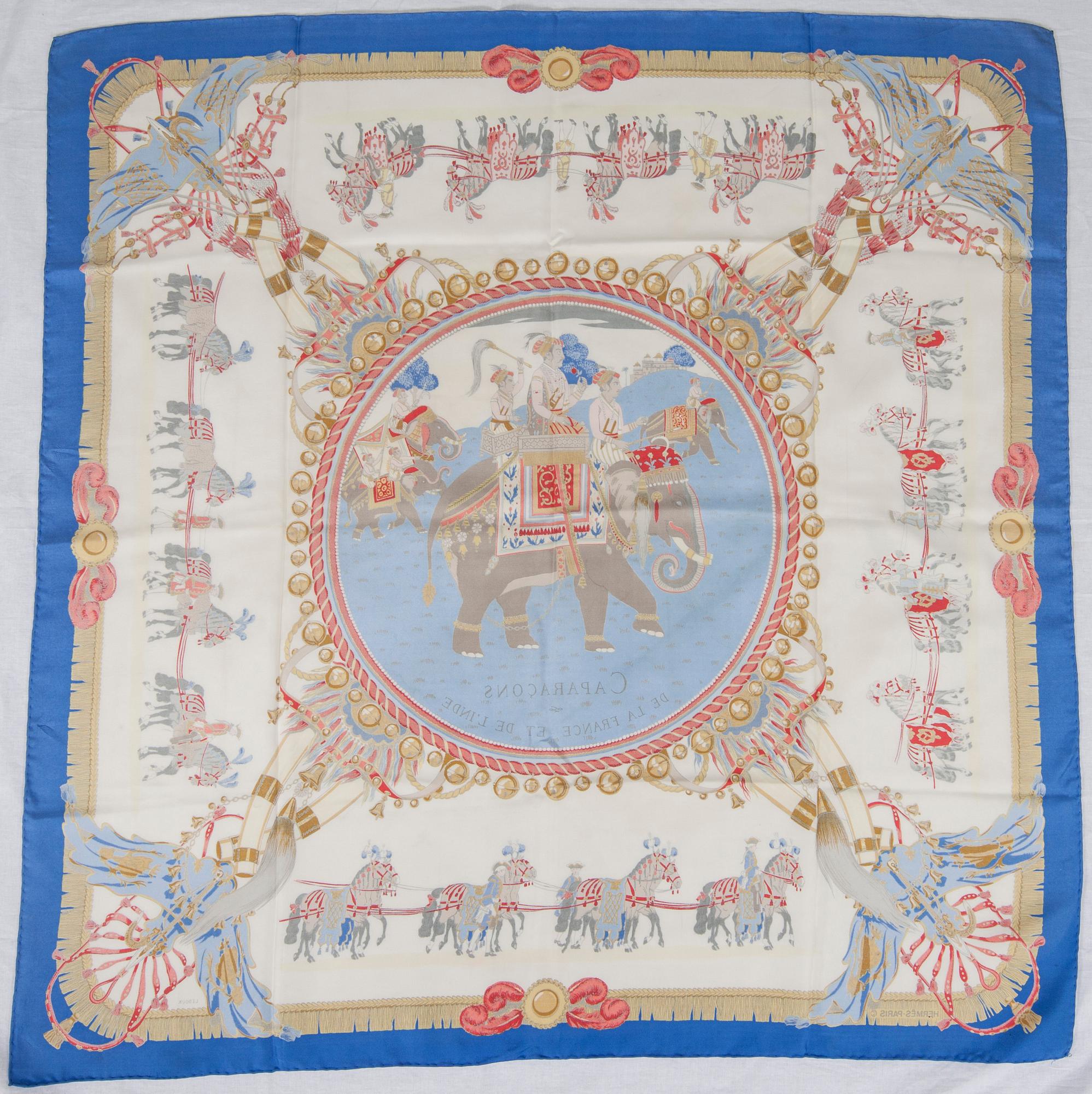 SCARF, "Caparaçons de la France et de l'Inde", Hermès.