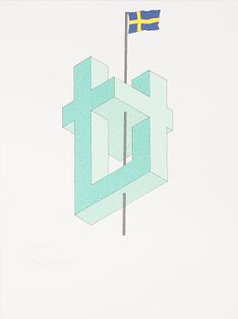 OSCAR REUTERSVÄRD, 15 litographs in folder, signed and numbered 26/190.