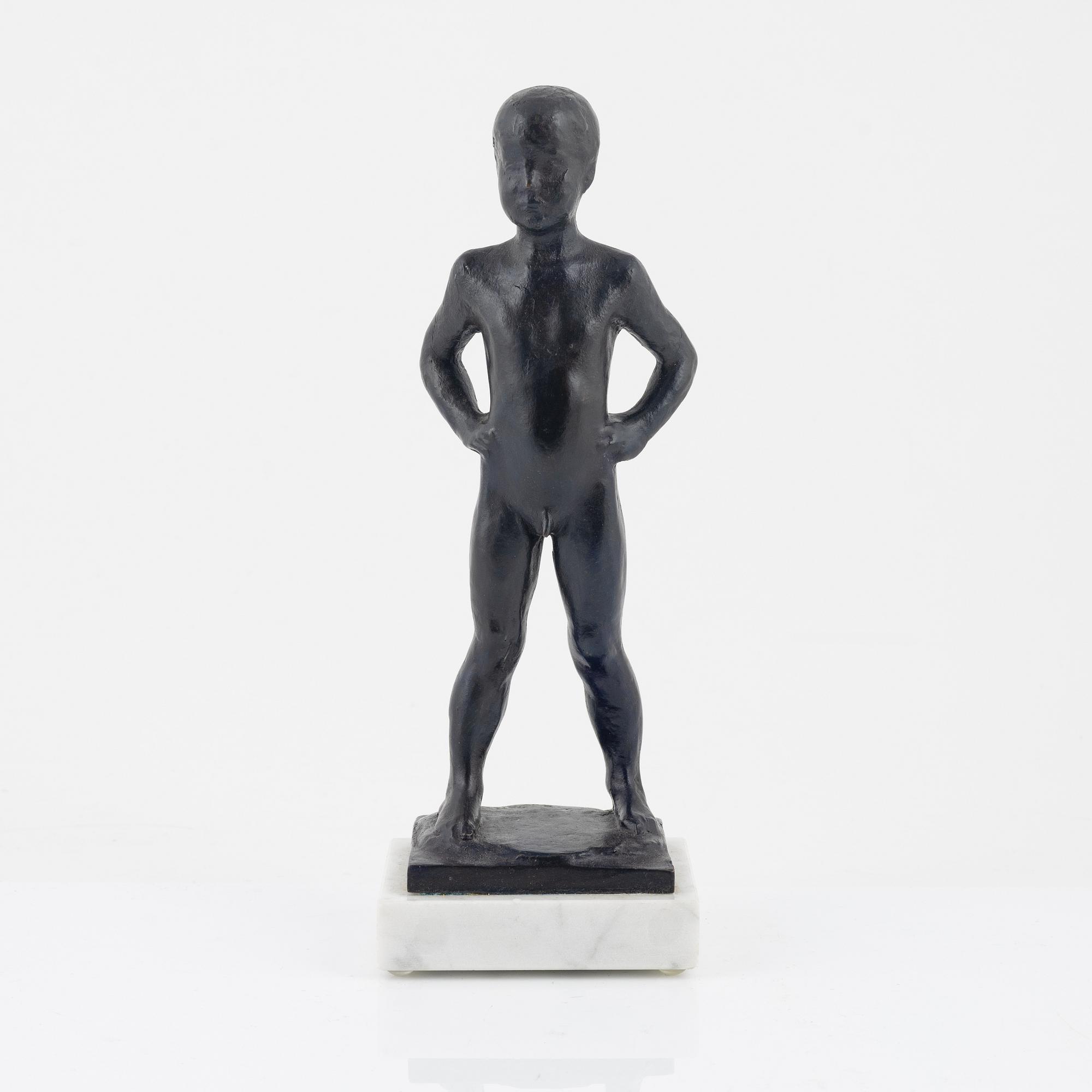 Gudmar Olovson, Sculpture. Cold bronze (bronzed synthetic resin), signed.