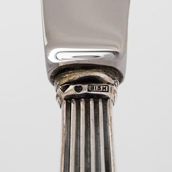 Tillander, bestick, 12 dlr, silver, "Tähkä", Helsingfors 1968.