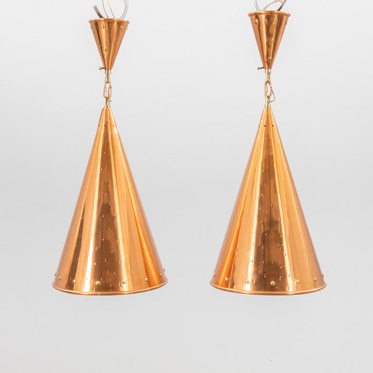 Taklampor ett par ES Horn Alestrup Danmark 1950-tal.