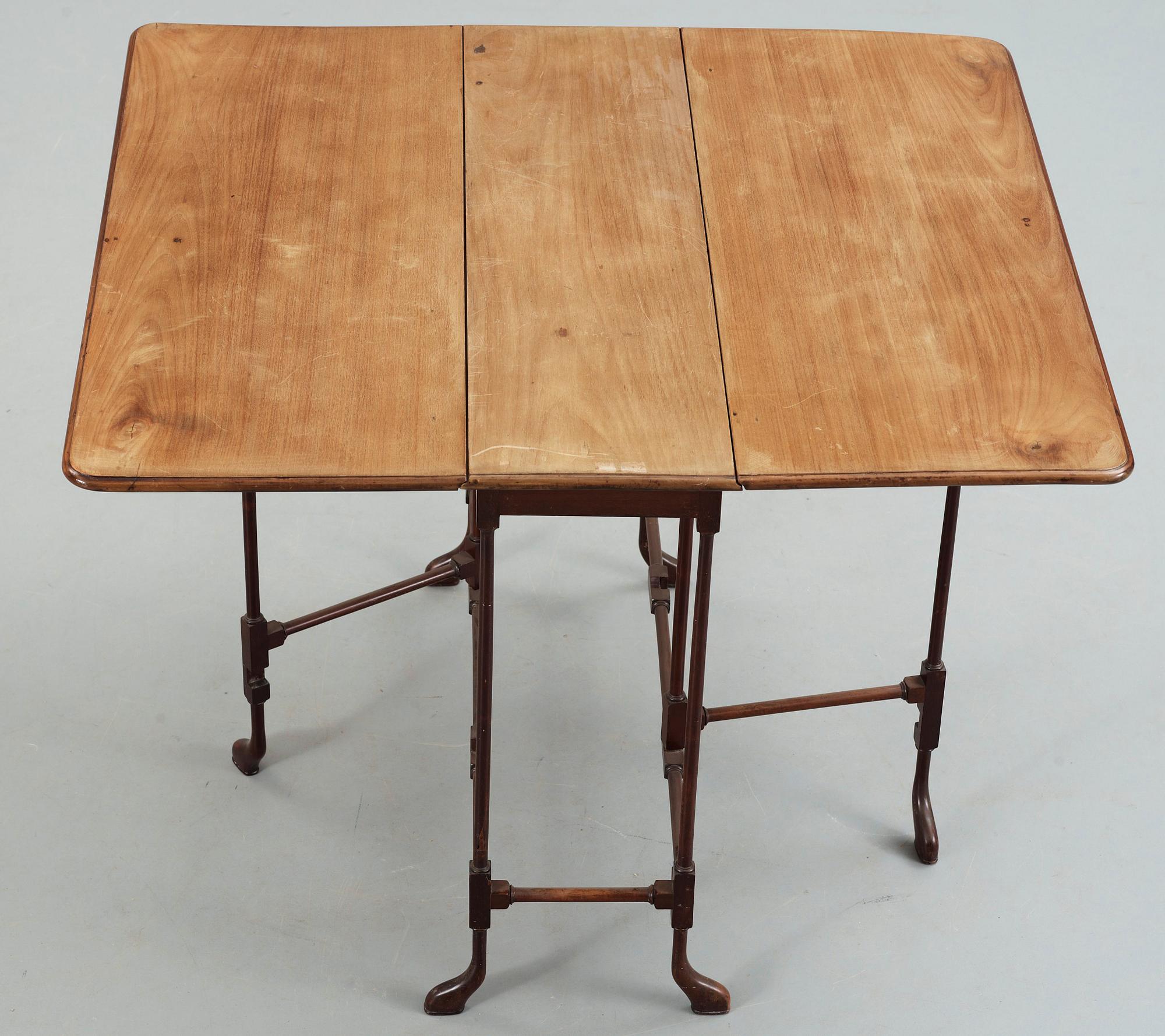 KLAFFBORD, sk spider leg table. England, 1800-tal.
