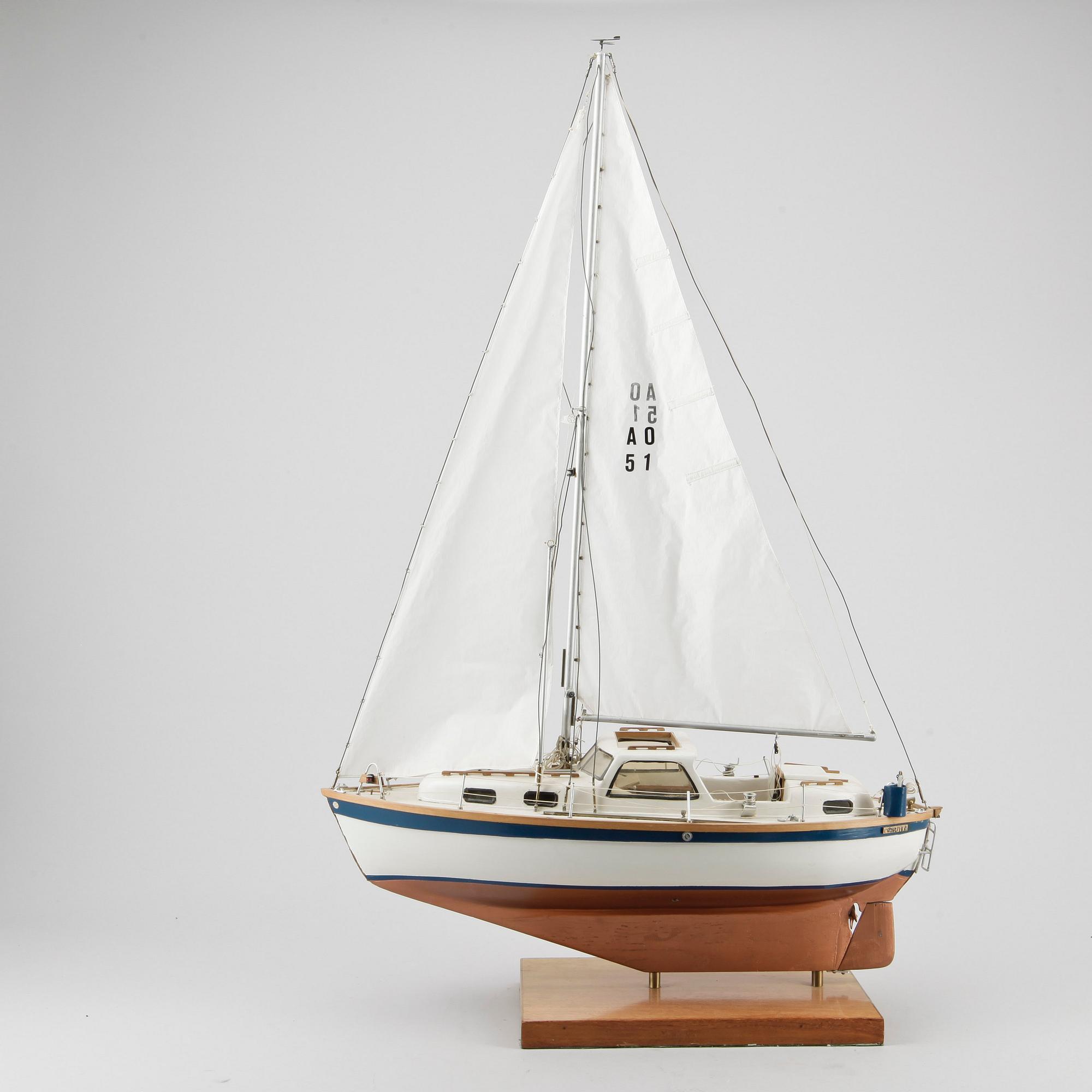 BÅTMODELL, 1900-talets andra hälft.