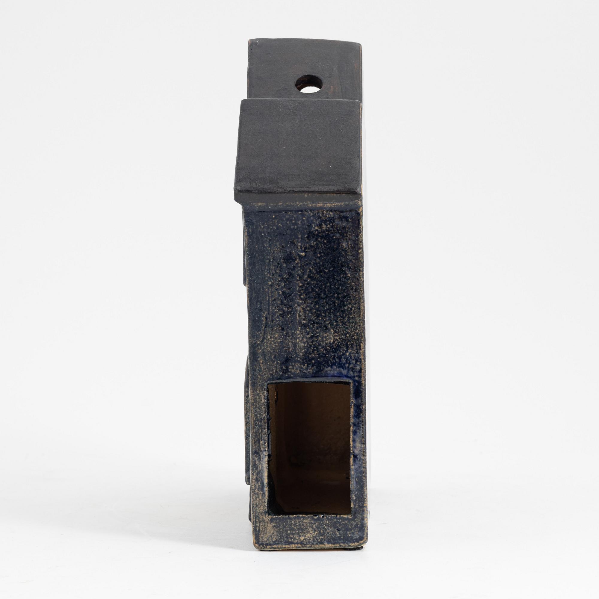 Lisa Larson, a stoneware lantern, 'JM huset' K-studion Gustavsberg, signed.