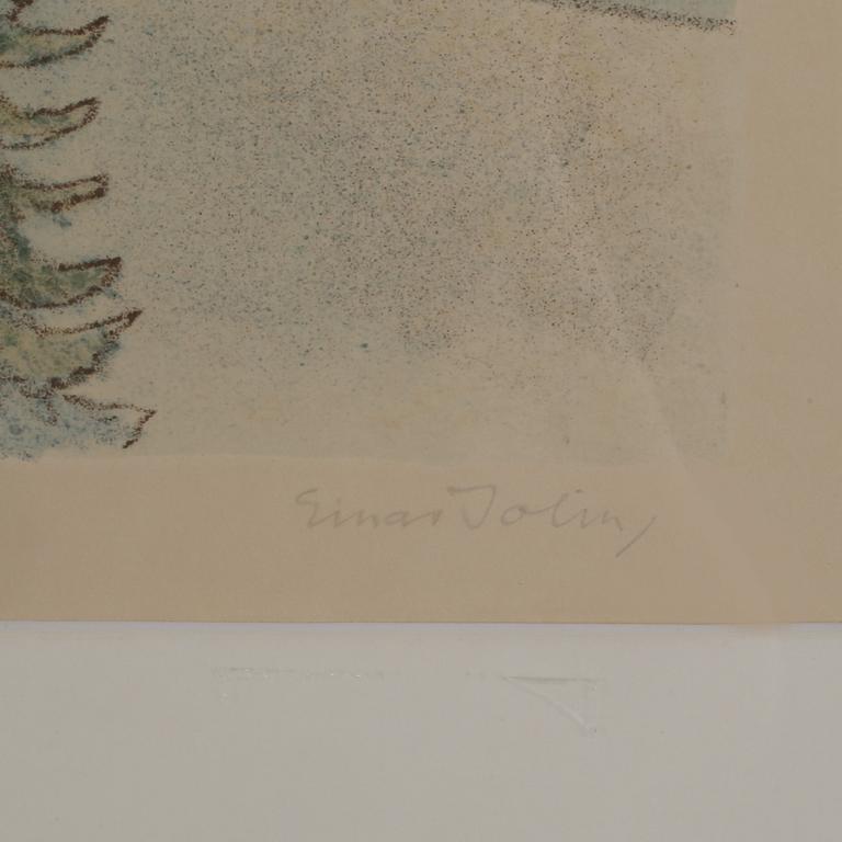 EINAR JOLIN, färglitografi, signerad och numrerad 29/260.