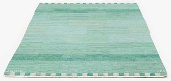Marianne Richter, a carpet "Muren grön", flat weave, c 185 x 120,5 cm, signed AB MMF MR.