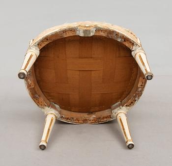 KARMSTOL, gustaviansk, 1700-talets slut.