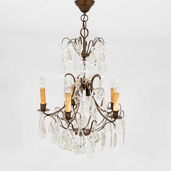 Chandelier in Baroque Style, First Half of the 20th Century.