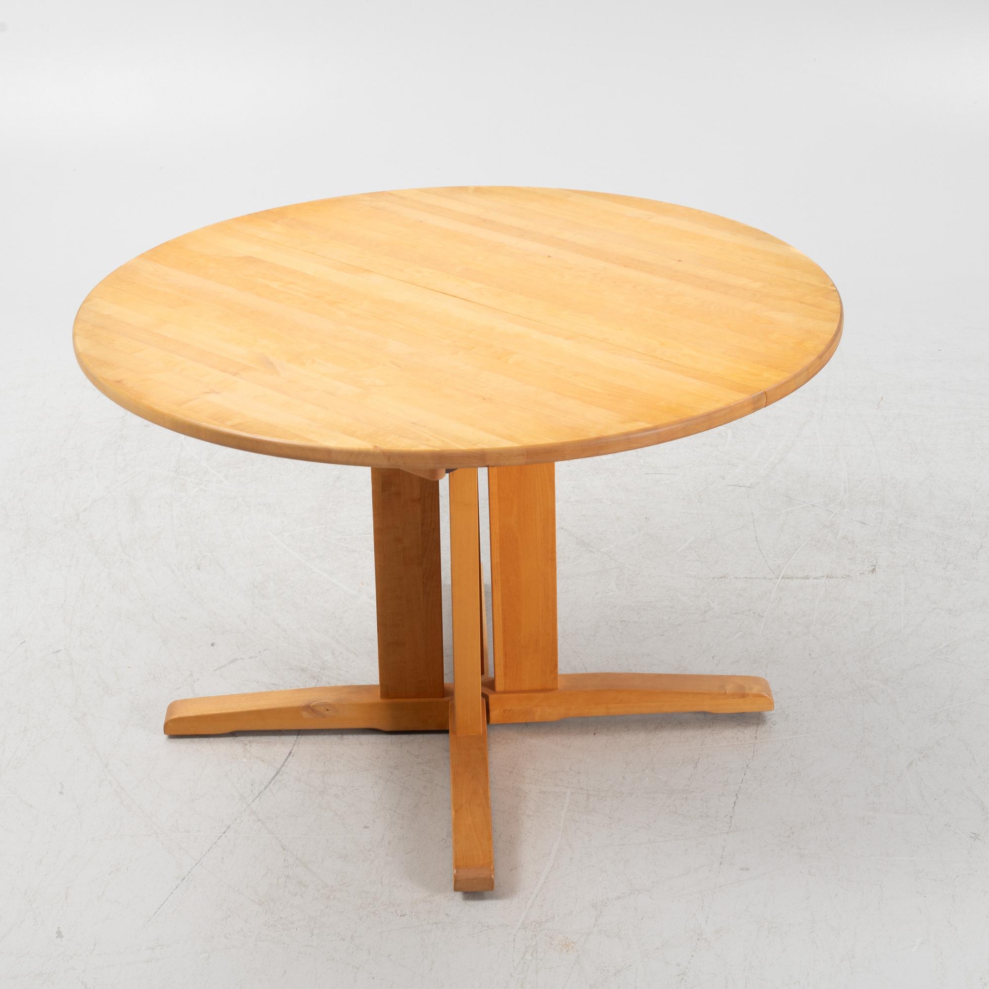 Yngve Ekström, matbord, "Björka", Stolab, sent 1900-tal.