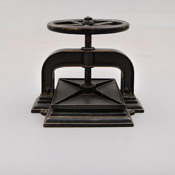 VÄXTPRESS, gjutjärn, 1800-/1900-tal.