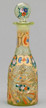FLACON, glas, sannolikt 1700-tal.