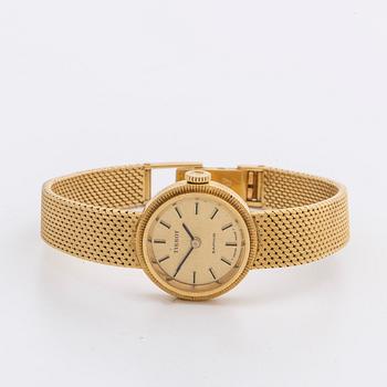 TISSOT, Saphir, damarmbandsur, guld 18K, c:a 20 mm.