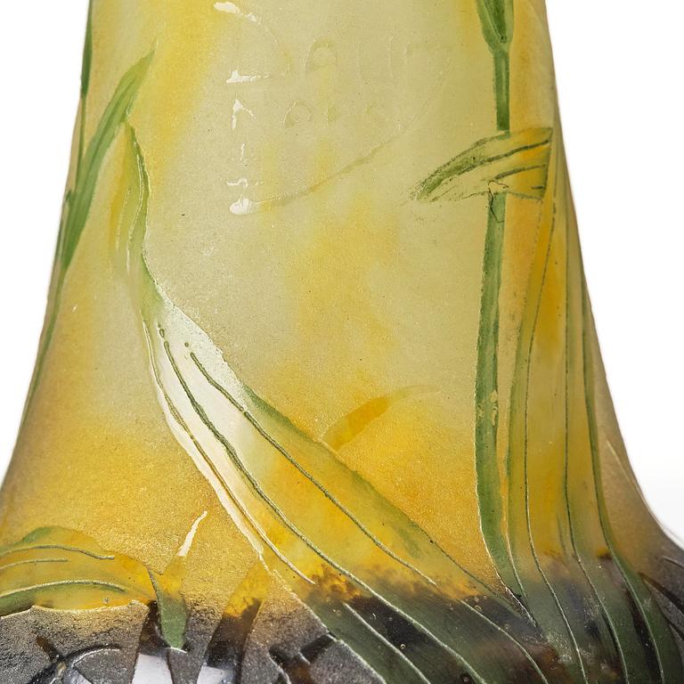 Daum Frères, an Art Nouveau cameo glass vase, Nancy, France.