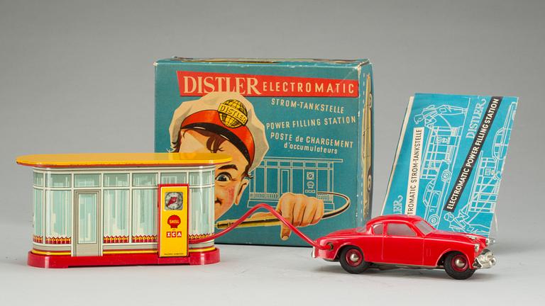 DISTLER ELECTROMATIC BENSINSTATION, Tyskland, 1950-tal.