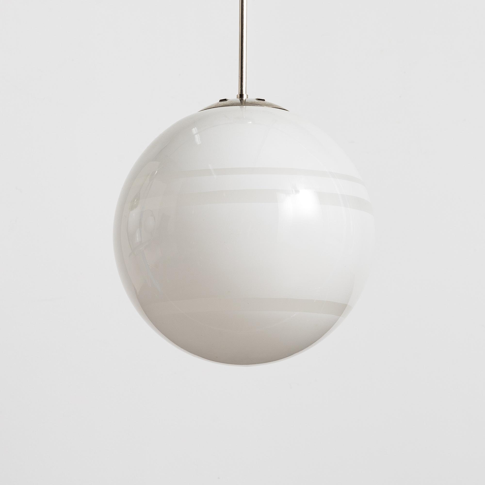 Harald Notini, taklampa, modell "10722", Arvid Böhlmarks Lampfabrik, Stockholm, 1930-tal.