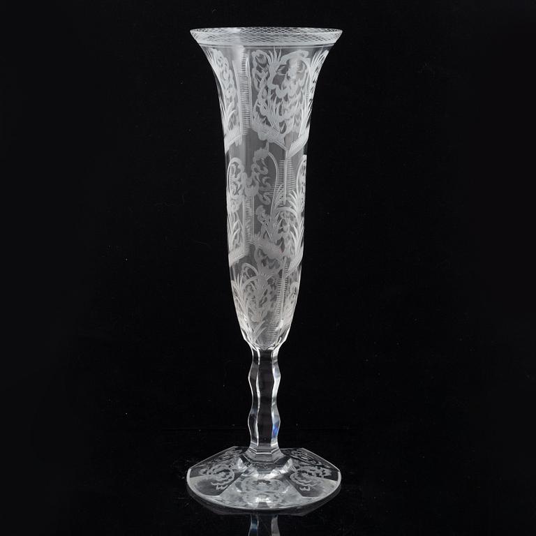 Edward Hald, a glass vase, Orrefors 1929.