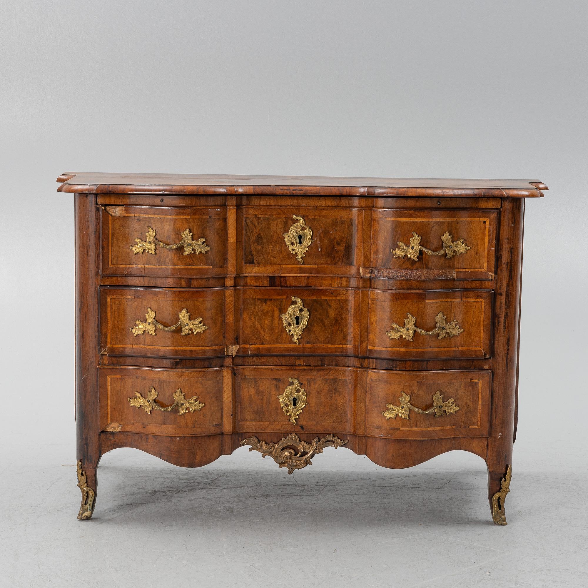 Byrå, tidig rokoko, 1700-tal.