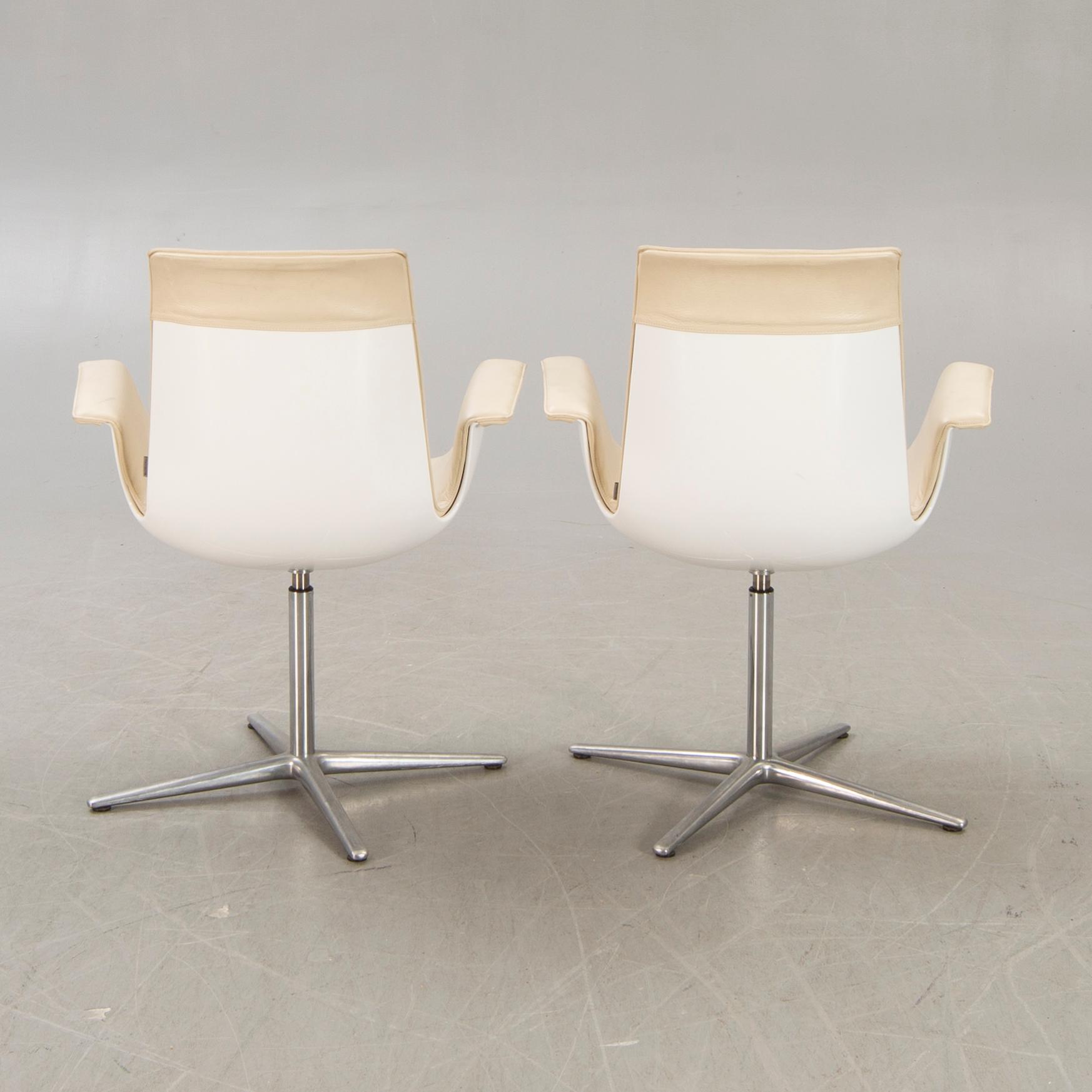 Preben fabricius & Jørgen Kastholm, a "Bucket chair" for Walter Knoll Germany later part of the 20th century.