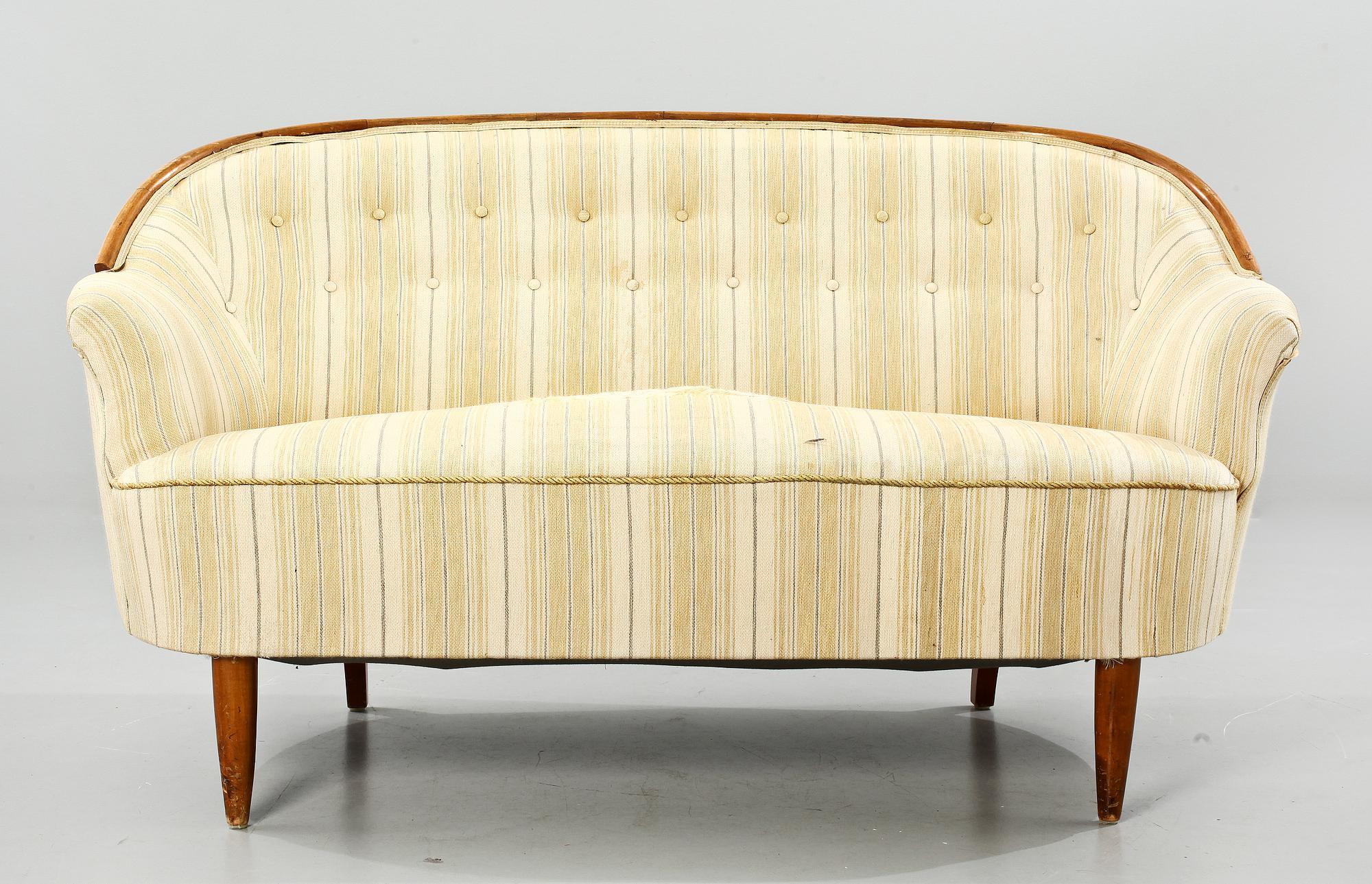 SOFFA, Carl Malmsten, 1900-talets tredje kvartal. Brickmärkt.