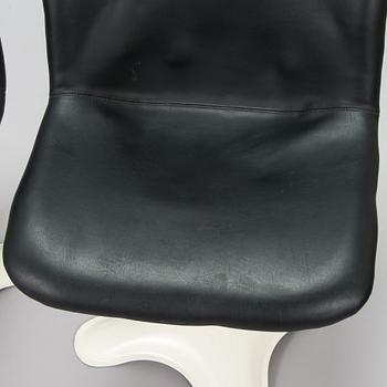 Yrjö Kukkapuro, six '415' chairs for Haimi 1975-1976.