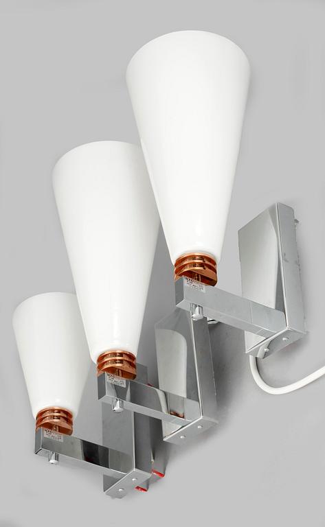 VÄGGLAMPOR, 3st, "Strut", Torbjörn Eliasson Blond, Värnamo.