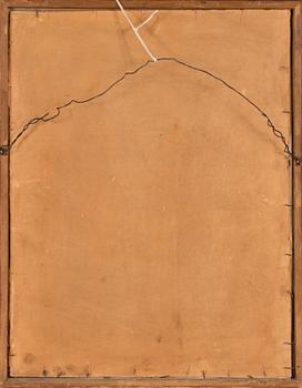 Akseli Gallen-Kallela, linjeetsning och torrnål, plåtsignerad och daterad 1905. Blyertssignerad med dedikation.