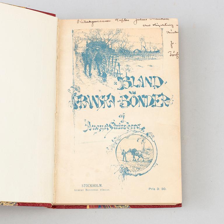 BOK, Dedikation av Strindberg.