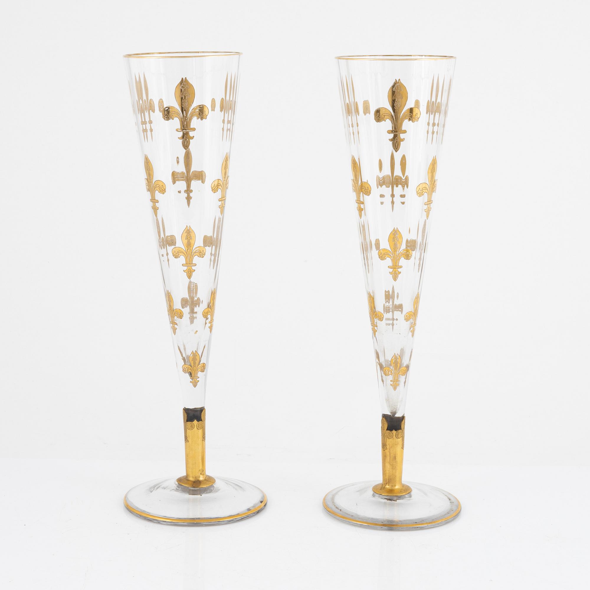 Pokalglas, ett par, Tyskland/Centraleuropa, 1800-tal.