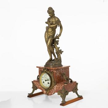 A mantle clock, France, circa 1900.