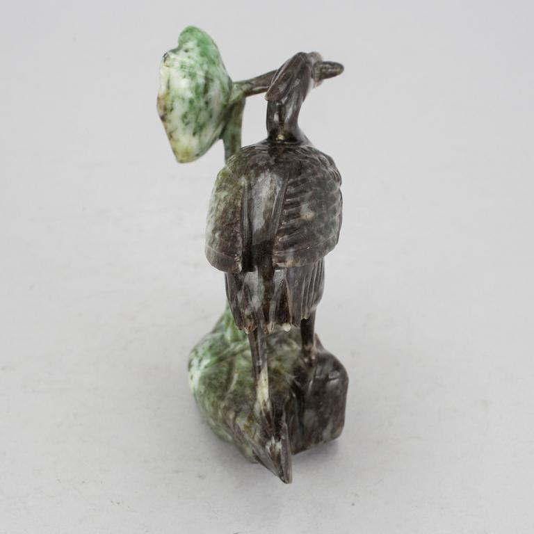 FIGURIN, grön sten, Kina, 1900-tal.