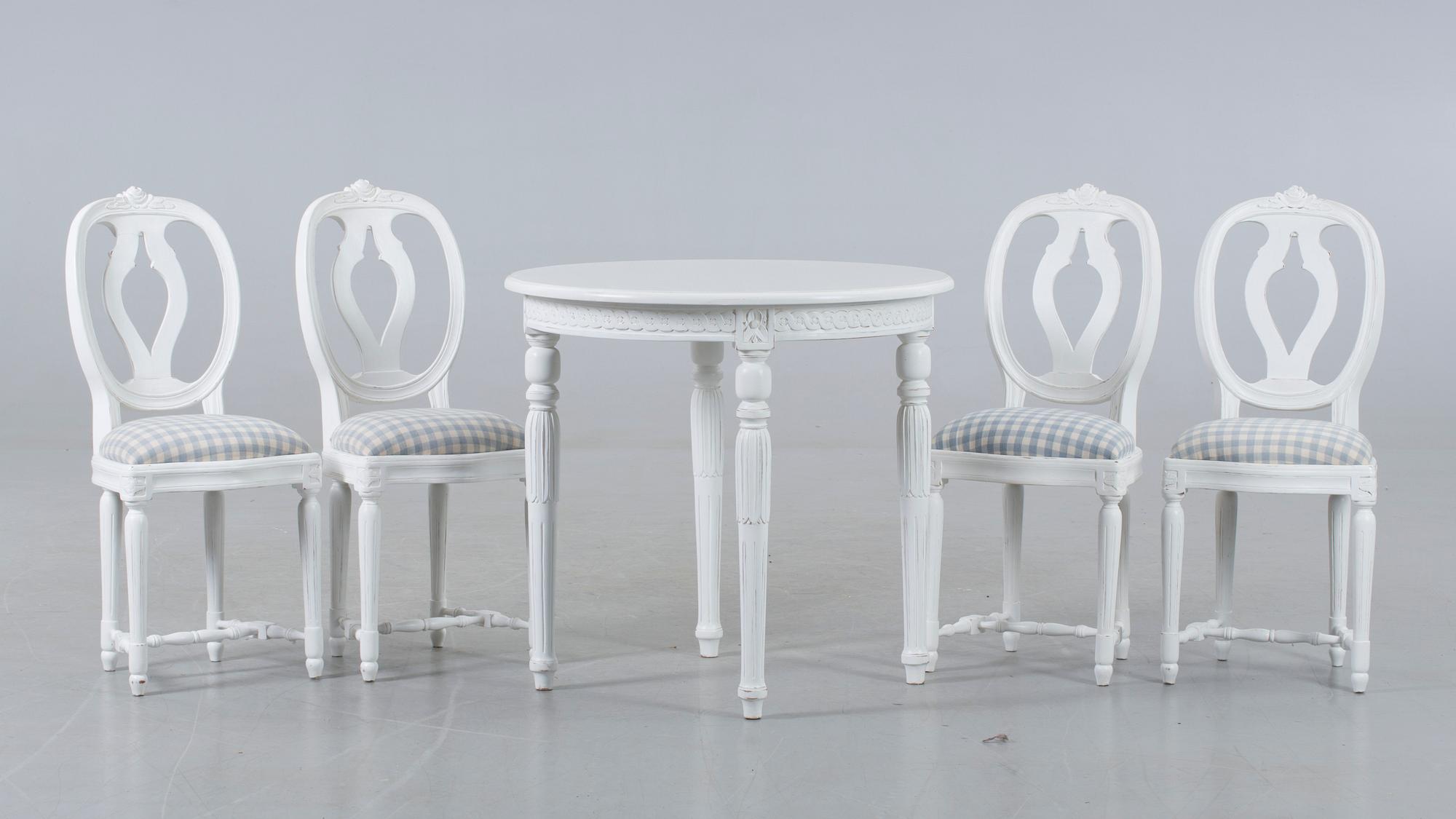 BARNMÖBLER, 5 delar, Gustaviansk stil, 1990-tal.