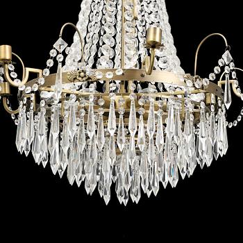 A Gustavian style chandelier, 21st Century.