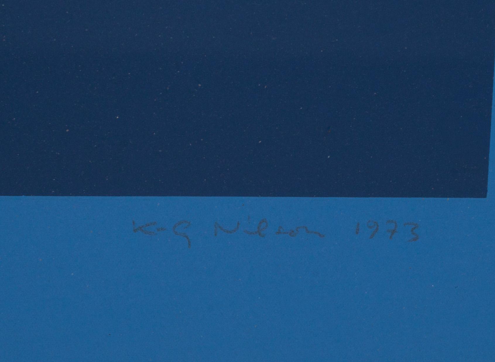 KG NILSON, färglitografi, signerad, daterad och numrerad 1973 HC.