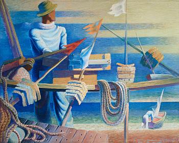 426. Waldemar Lorentzon, "Fisherman" (Laxfiskare).