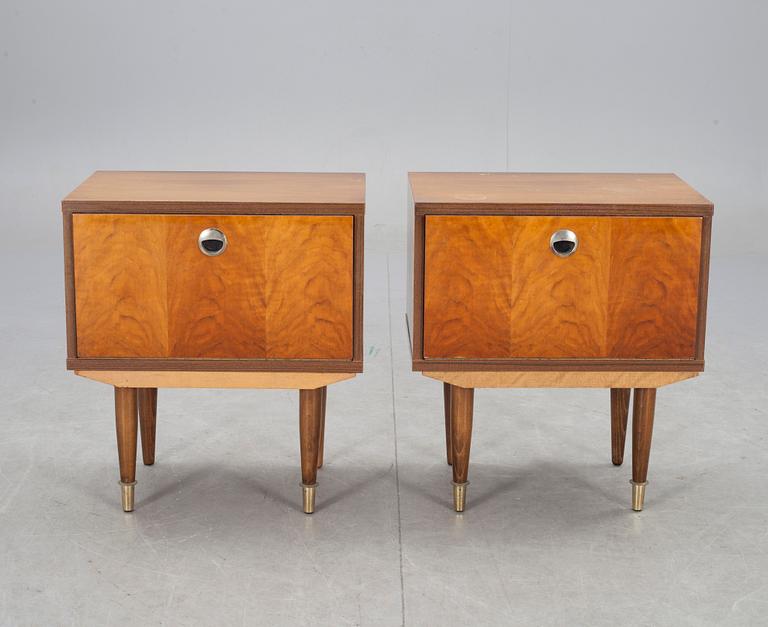 SÄNGBORD, ett par, 1960-tal.