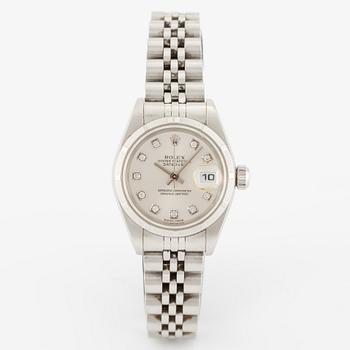 Rolex, Oyster Perpetual, Datejust, "Diamond Dial", wristwatch, 26 mm.