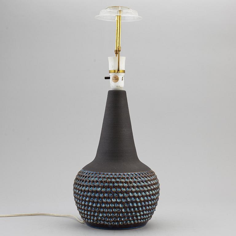 EINAR JOHANSEN, bordslampa, keramik,  Söholm stentöj, Bornholm, Danmark, 1900-talets andra hälft.