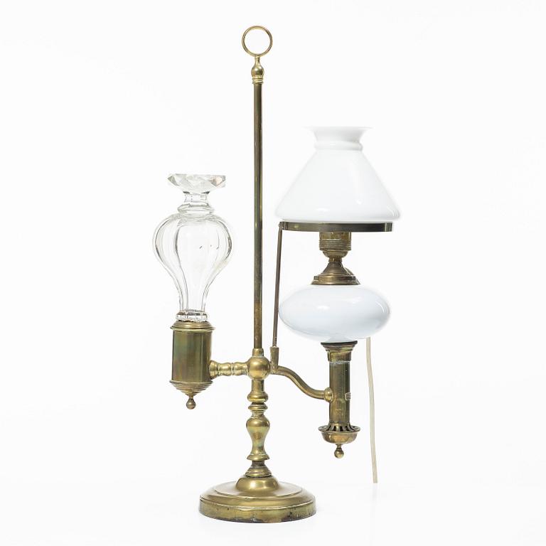 Fotogenlampa/bordslampa, Storwasser, omkring år 1900.
