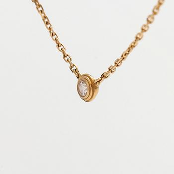 Cartier, an 18K gold 'd'Amour' necklace, with a brilliant-cut diamond.