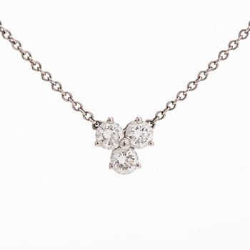 Tiffany & Co, a platinum 'Aria' necklace, with brilliant-cut diamonds.