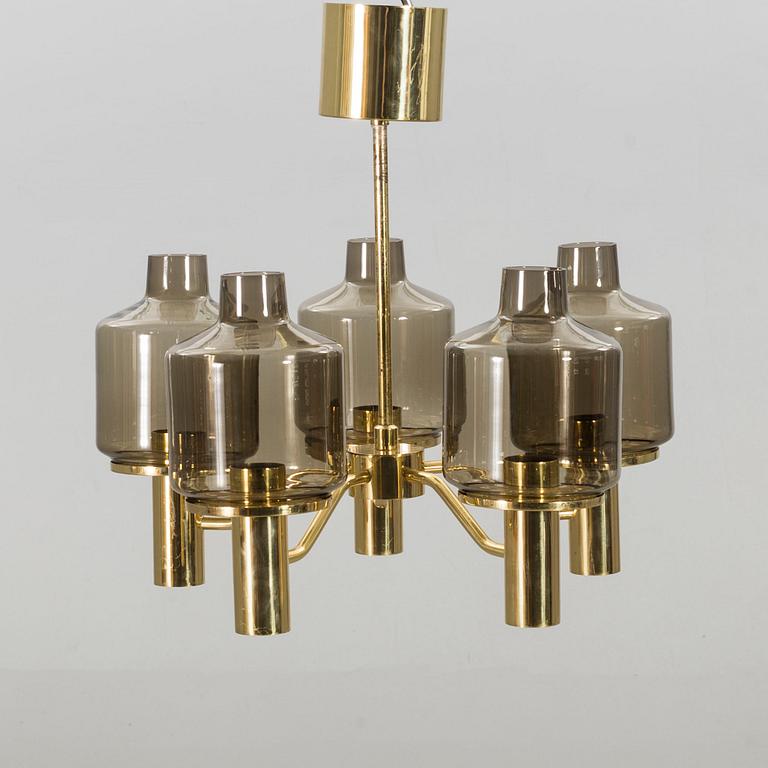 Hans Agne Jakobsson, a pair of  T507 Prior Chandelier with glass shadows, 1960's.