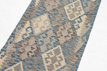 Kilim, modern, approx. 291 x 82 cm.