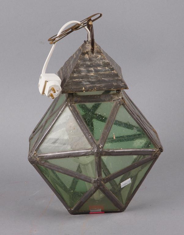 TAKLYKTA, glas och bly, 1800/1900-tal.