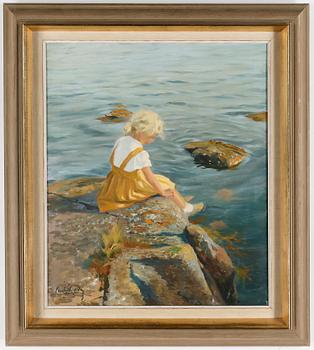 GUSTAF CARLSTRÖM, olja på duk, signerad.